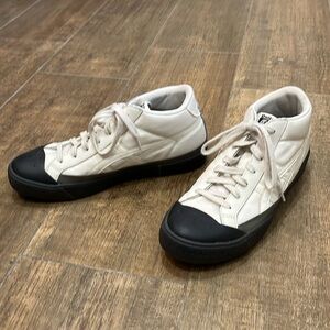 Onitsuka Tiger US 8 Mid Hi Top cream stripes